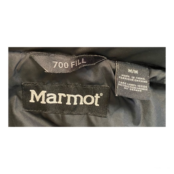 Marmot Womens 700 Fill Duck Down Insulated Puffer Jacket w Hood Black Sz Medium - Picture 6 of 7